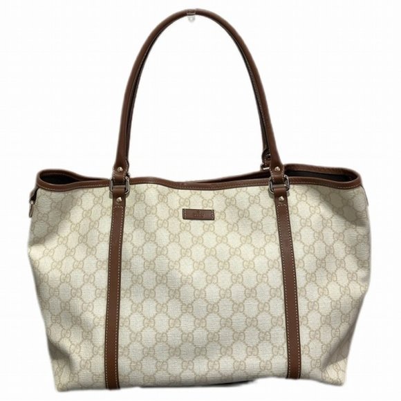 Gucci Beige and Brown Signature Tote - Picture 1 of 10
